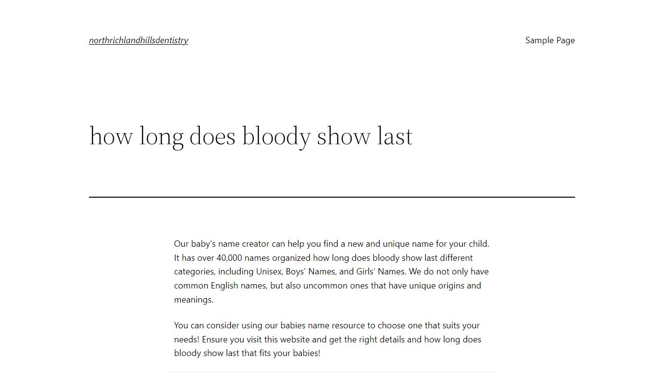 how long does bloody show last – northrichlandhillsdentistry